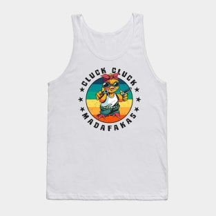 Chick Chicken Rooster MADAFAKAS Retro Vintage Tank Top